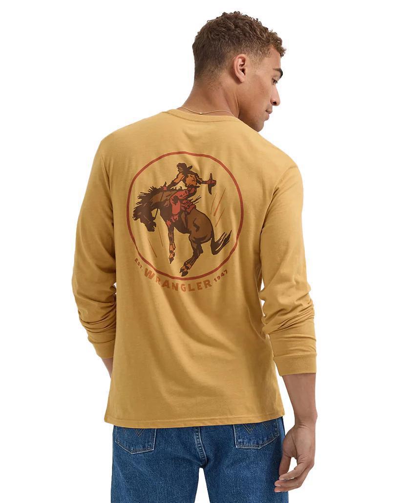 Wrangler 112354220 Long Sleeve T-shirt - Regular Fit - Bronc Rider