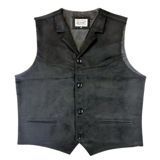 Rockmount 1141-BLK Men's Black Suede Cloth Vest