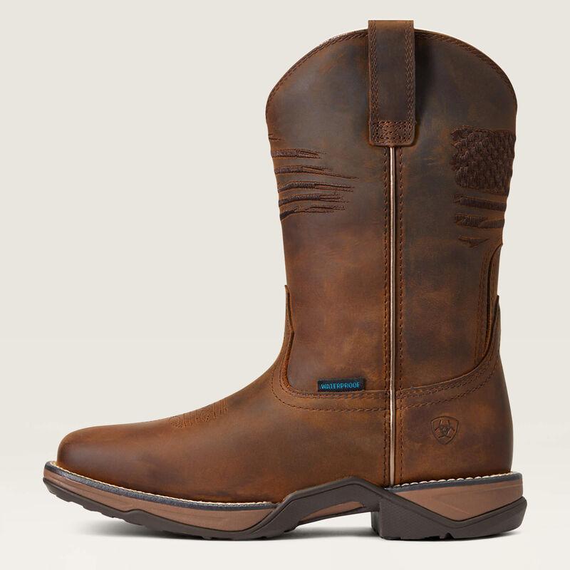 Ariat 10040369 Anthem Patriot H2O-Waterproof-Distressed Brown