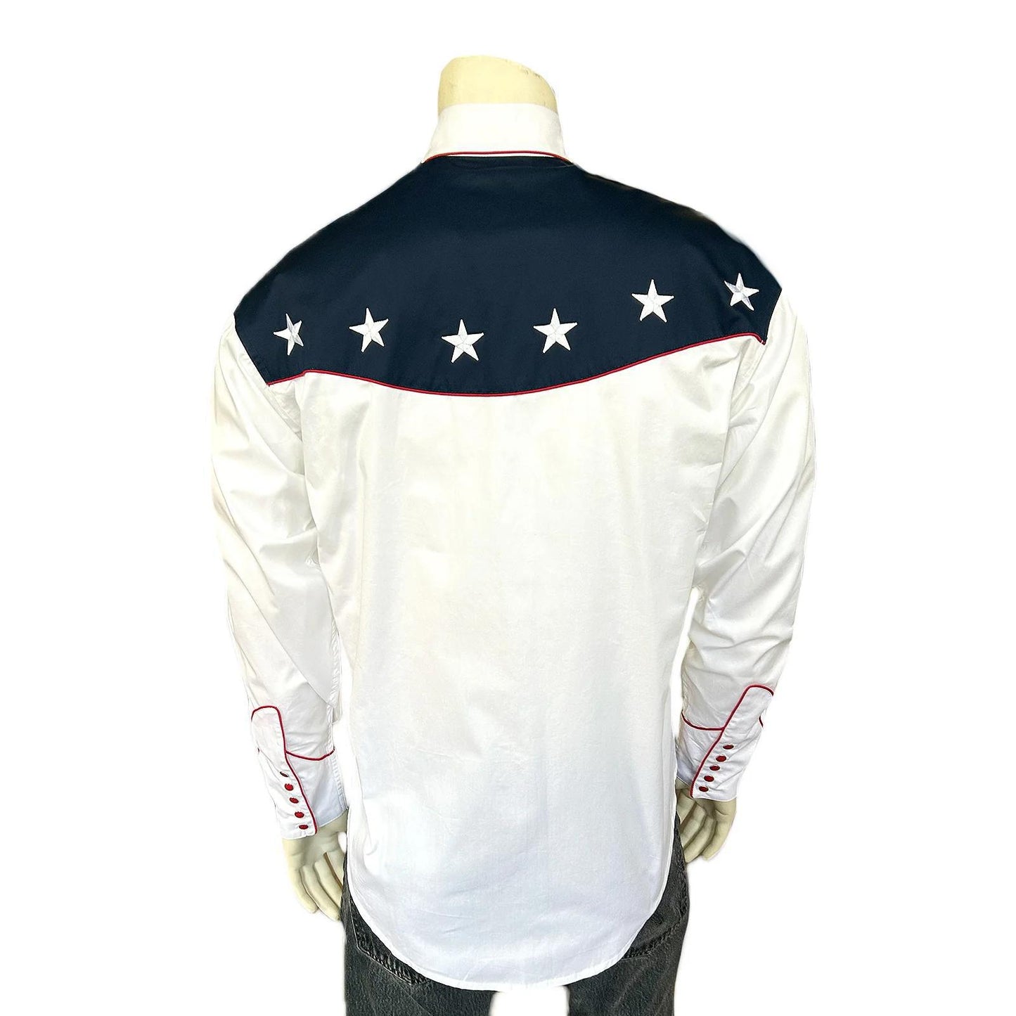 Rockmount 67USA Men's American Flag Embroidered Western Shirt