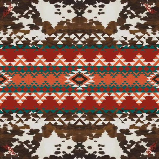 Hooey "PONDEROSA" WILD RAG, BROWN/RED