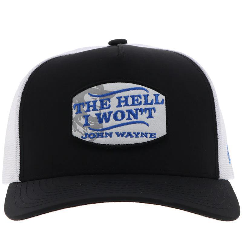 Hooey 2364T-BKWH "JOHN WAYNE" HAT WHITE/BLACK