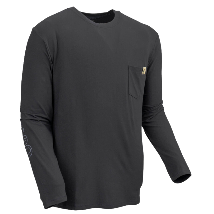 Outback 40291 Unisex Long Sleeve Comfy Tee - Black