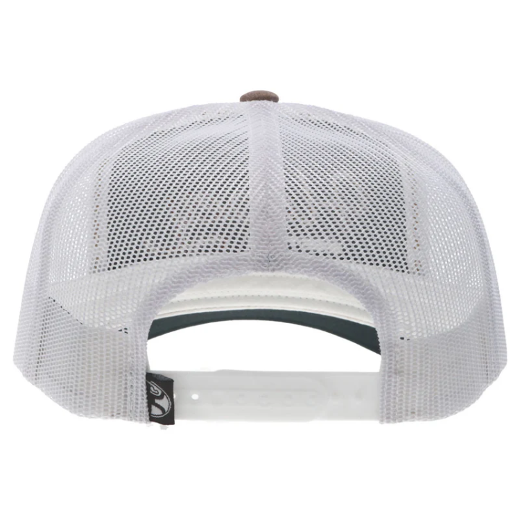 Hooey 2460T-TNWH OG Tan / White 5­ Panel Trucker with Brown Stitching