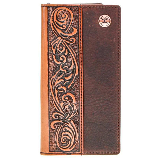 Hooey HW018-BRTN "GRAYSON" RODEO HOOEY WALLET BROWN/TAN