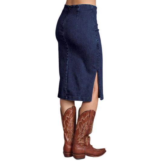 Stetson 11-060-0202-2041 Women's Pencil Skirt-Denim