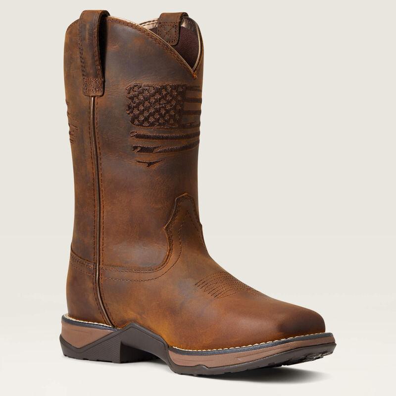 Ariat 10040369 Anthem Patriot H2O-Waterproof-Distressed Brown