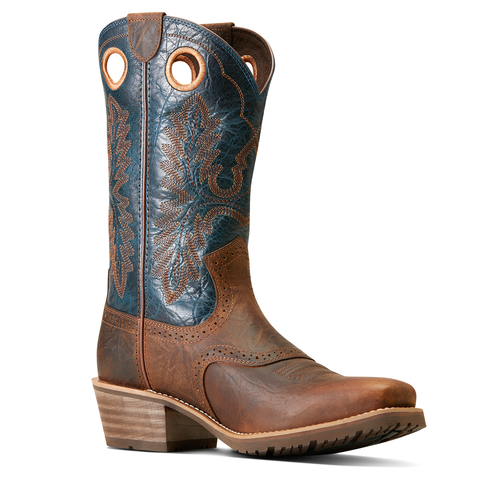 Ariat 10046831 Hybrid Roughstock Square Toe Fiery Brown Crunch