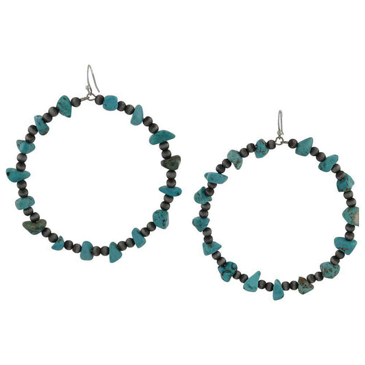 Montana Silversmith AER6074 Steadfast in Turquoise Beaded Attitude Earrings