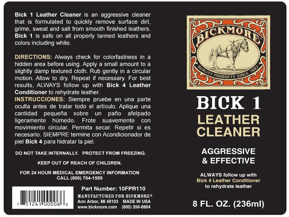 Bickmore Bick 1 Leather Cleaner 8 Oz