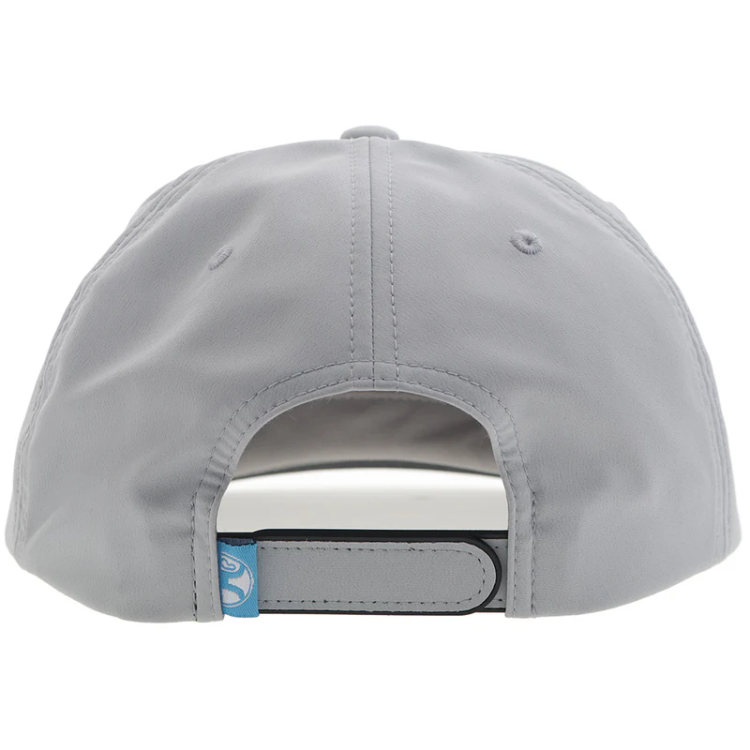 Hooey 2444T-GY Cheyenne Grey 5­ Panel Trucker with Pink / Blue / Black Patch