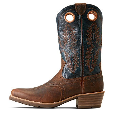 Ariat 10046831 Hybrid Roughstock Square Toe Fiery Brown Crunch