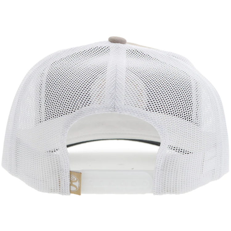 Hooey 2426T-TNWH Quanah Tan / White 5 Panel Trucker with Brown / White Circle Patch