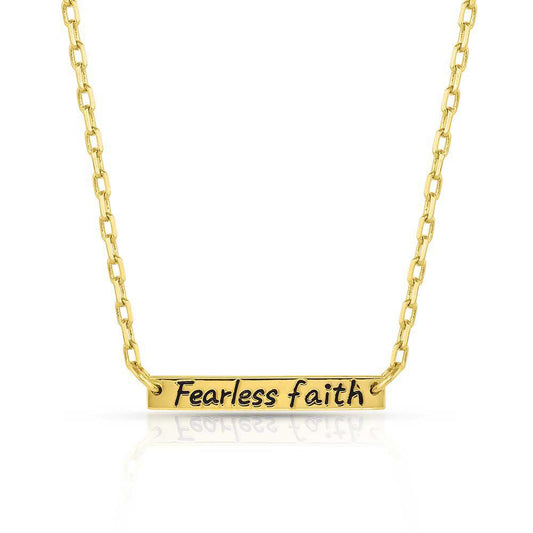 Montana Silversmith FFNC5061 Fearless Faith Bar Necklace