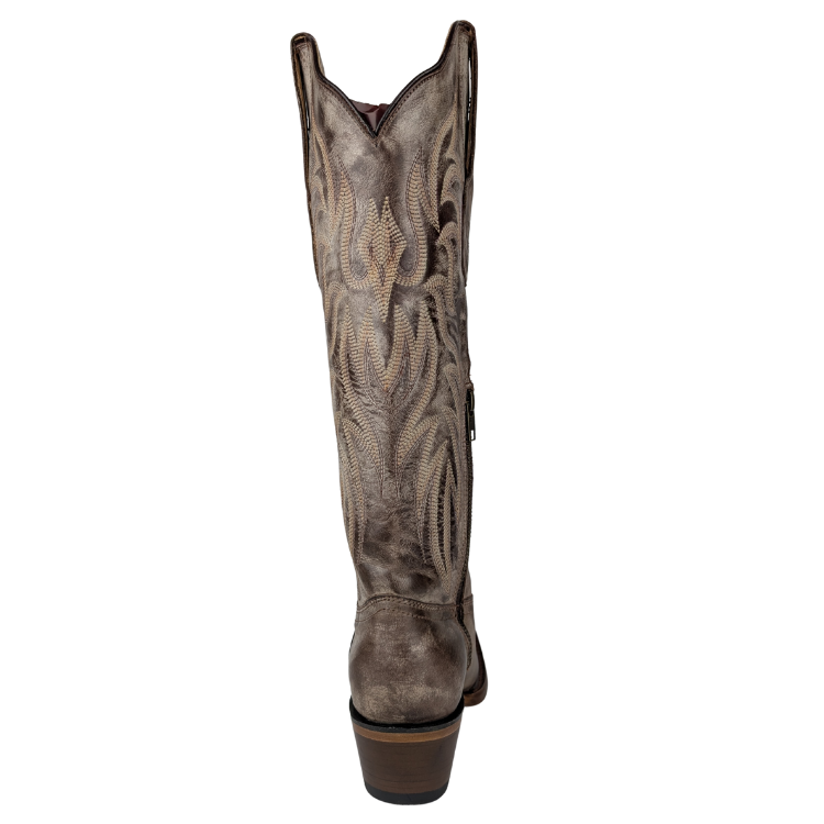 Los Altos 3813607 Women's Snip Toe Tall Shaft - Vintage Brown