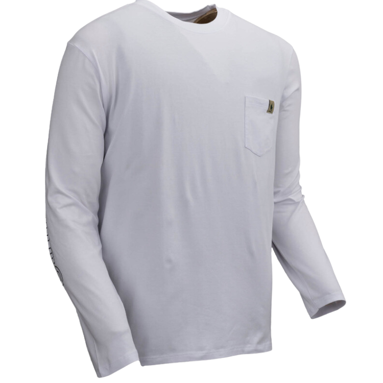 Outback 40291 Unisex Long Sleeve Comfy Tee - White