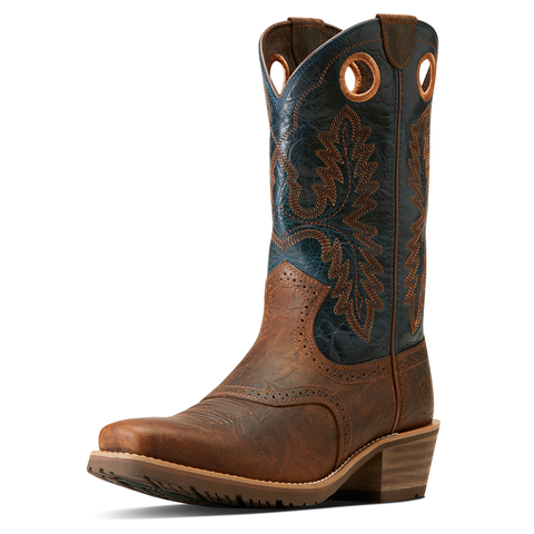 Ariat 10046831 Hybrid Roughstock Square Toe Fiery Brown Crunch