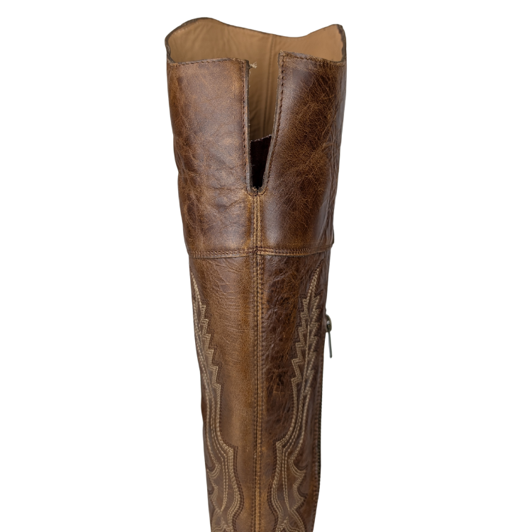 Los Altos 3825235 Women's Snip Toe Over The Knee - Light Brown