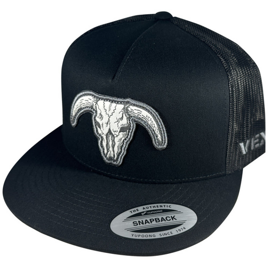 Vexil HT-424-002 Bull Skull - Black/Black Mesh