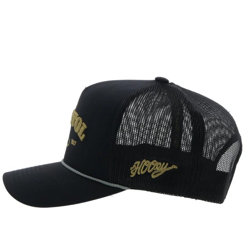 Hooey 2354T-BK "RESISTOL" BLACK W/GOLD STITCHING HAT