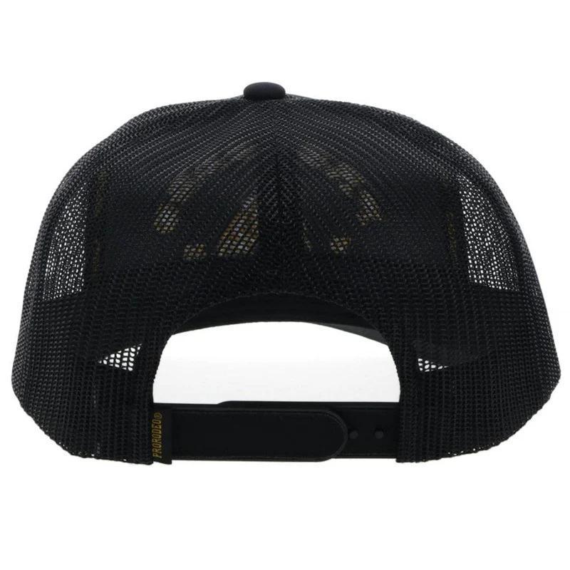 Hooey 2263T-BK PRORODEO BLACK HAT W/GOLD LOGO