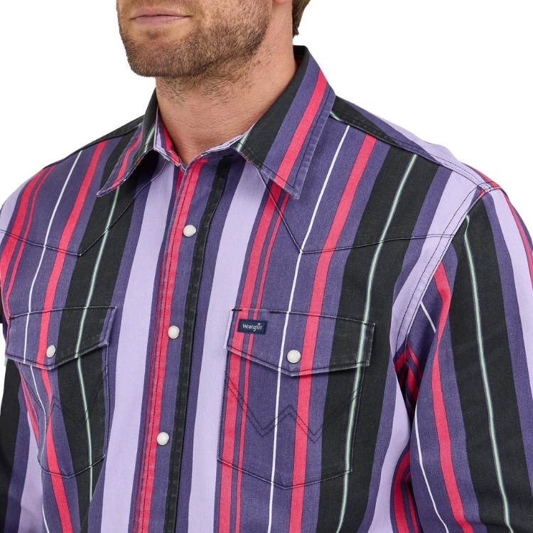 Wrangler 112368192 Vintage Inspired Long Sleeve Shirt - Classic Fit