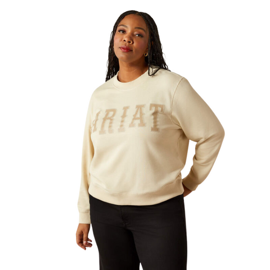 Ariat 10054499 Women's Essential Crew Sweatshirt Summer Sand