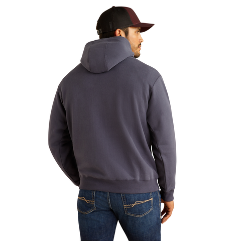 Ariat 10052004 Men's Southwestern Longhorn Hoodie Odyssey Grey