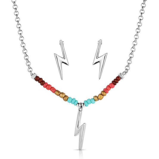 Montana Silversmith JS5884 Colorstruck Lightning Bolt Beaded Jewelry Set