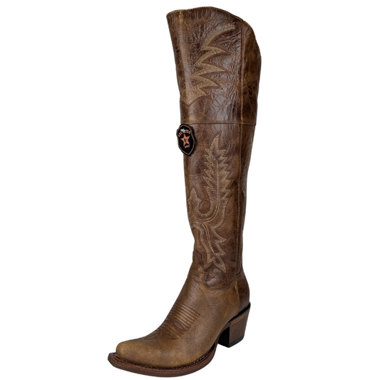 Los Altos 3825235 Women's Snip Toe Over The Knee - Light Brown