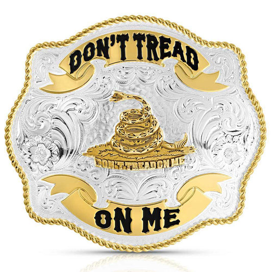 Montana Silversmith 7009 Two-Tone Don't Tread On Me Scalloped Buckle