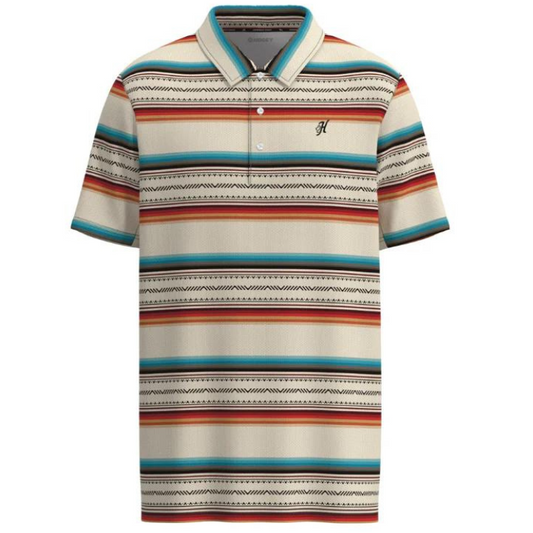 Hooey HP024CRSP "THE WEEKENDER" CREAM/SERAPE POLO