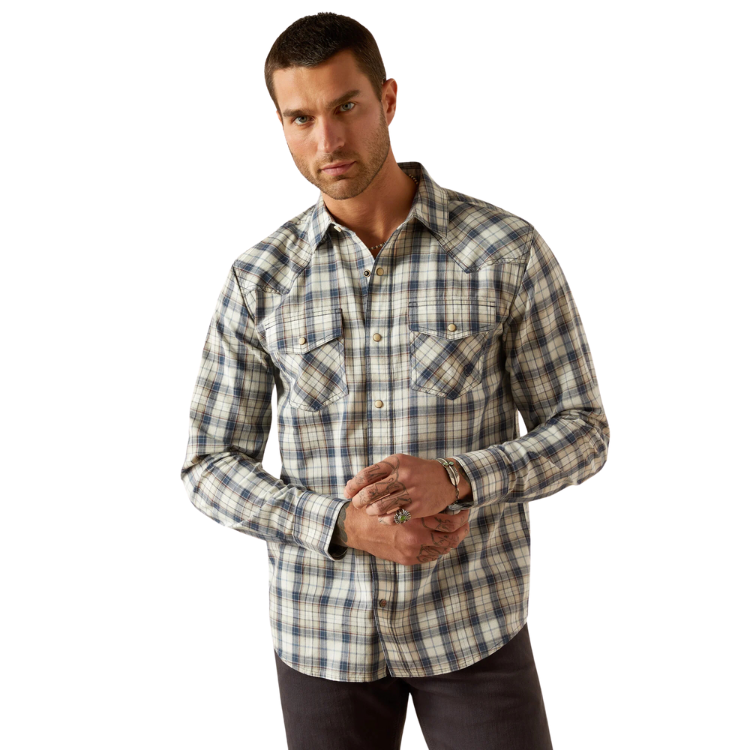 Ariat 10054710 Men's Hampton Retro Fit Shirt Navy