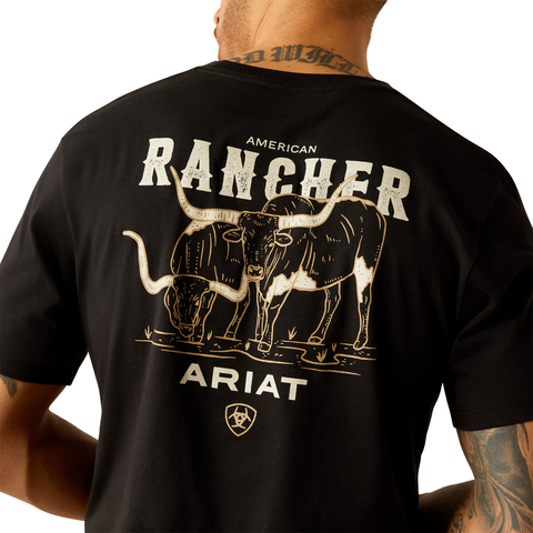 Ariat 10052018 Men's Ariat American Rancher T-Shirt Black