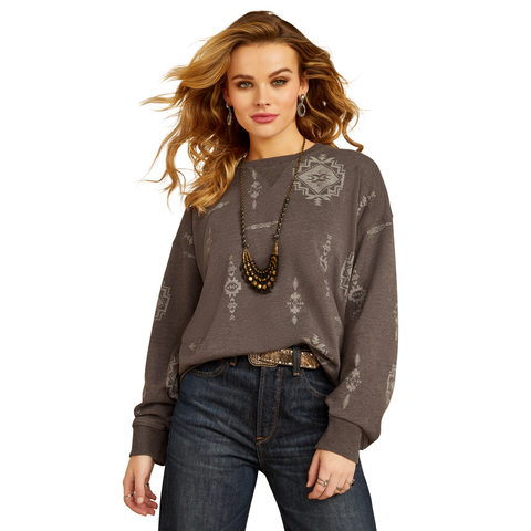 Ariat 10052414 Women's Outlaw Oversized Sweatshirt Itzli Print