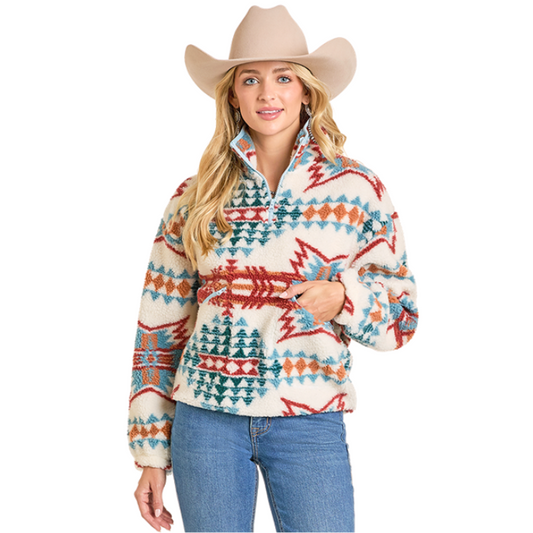 Rock & Roll BW91C07014 Aztec Print Sherpa