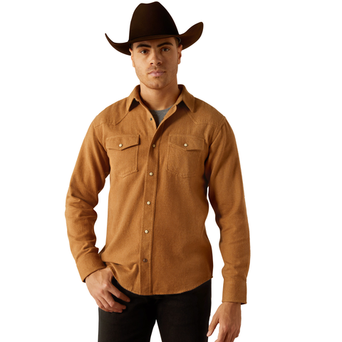 Ariat 10053875 Men's Hyde Retro Fit Shirt Pale Khaki