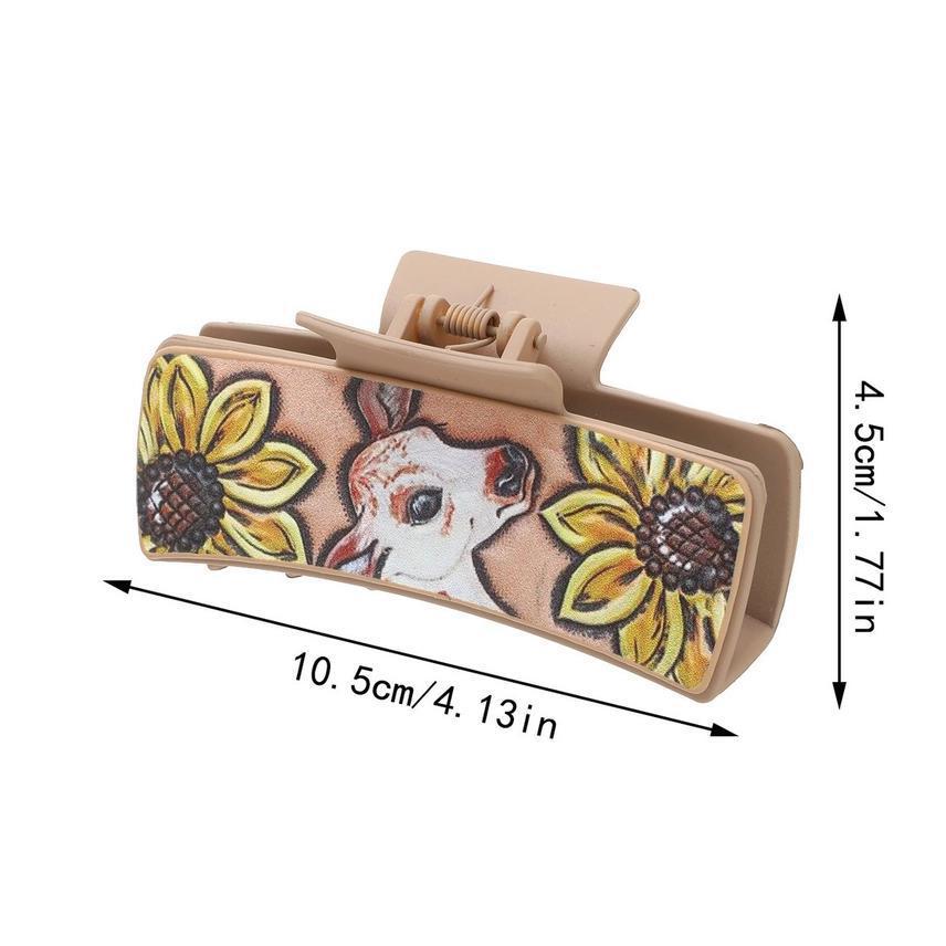 Accity CWAHA0594-1 Calf Sunflower Hair Claw Clip