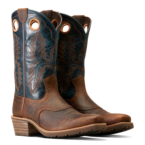 Ariat 10046831 Hybrid Roughstock Square Toe Fiery Brown Crunch