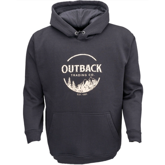 Outback 40281 Unisex Comfy Graphic Hoodie - Black