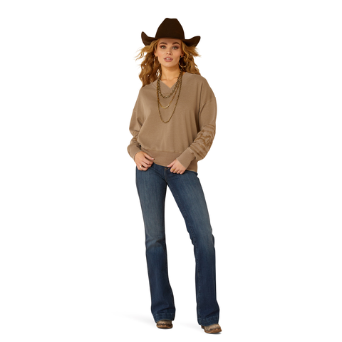 Ariat 10052649 Women's Marsh Sweatshirt Brindle