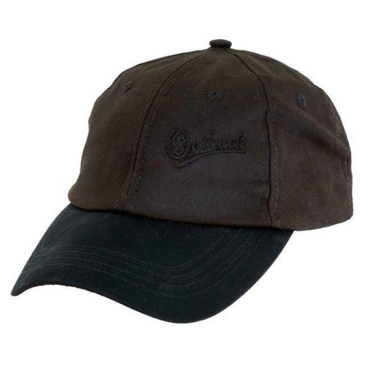 Outback 1483 Brown Oilskin Aussie Slugger Cap