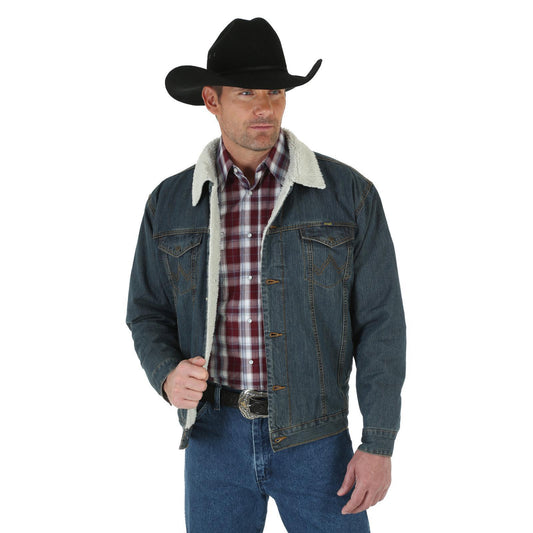 Wrangler 74256RT Sherpa Lined Denim Jacket