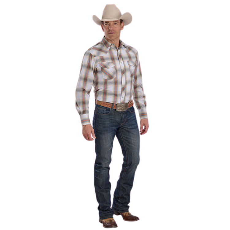 Roper 01-001-0101-4069 Men's Long Sleeve Western Style Shirt