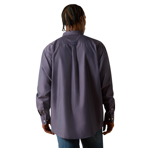 Ariat 10062527 MNS Wrinkle Free Solid Pinpoint Oxford Classic Fit Shirt