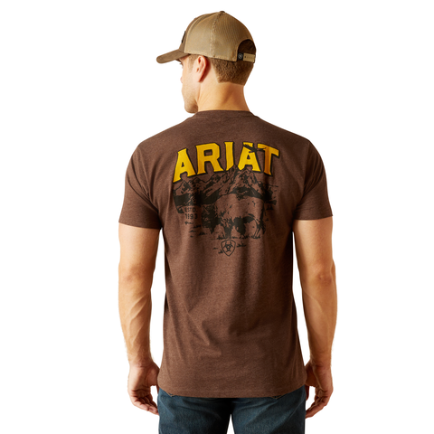 Ariat 10051750 Men's Bison Sketch Shield T-Shirt