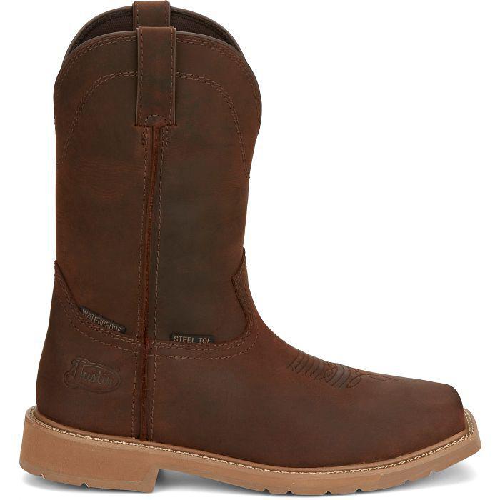 Justin SE3101 Waterproof Steel Toe Buster Pecan