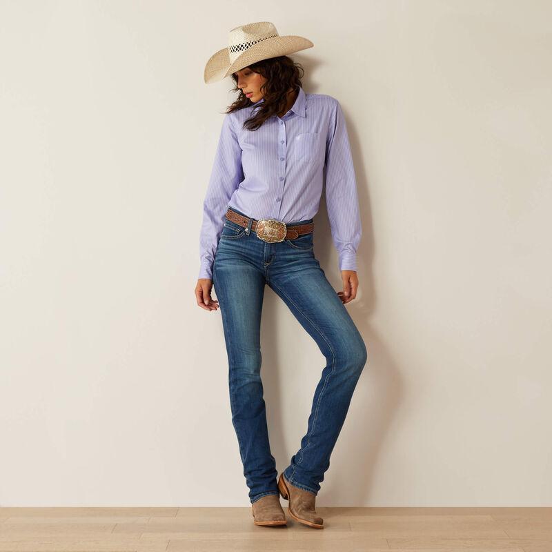 Ariat 10054892 Women's Kirby Pro Shirt Sweet Lavender Stripe