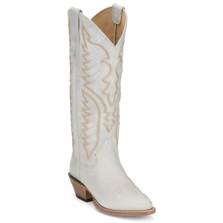 Justin VN4403 Evelyn 15" Western Boots - Vintage Ivory