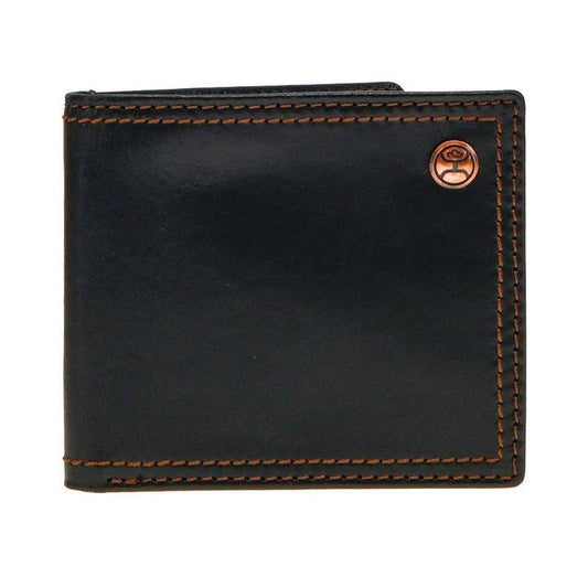 Hooey HBF001 BK  "Hooey Classic" Smooth Black Bifold Wallet